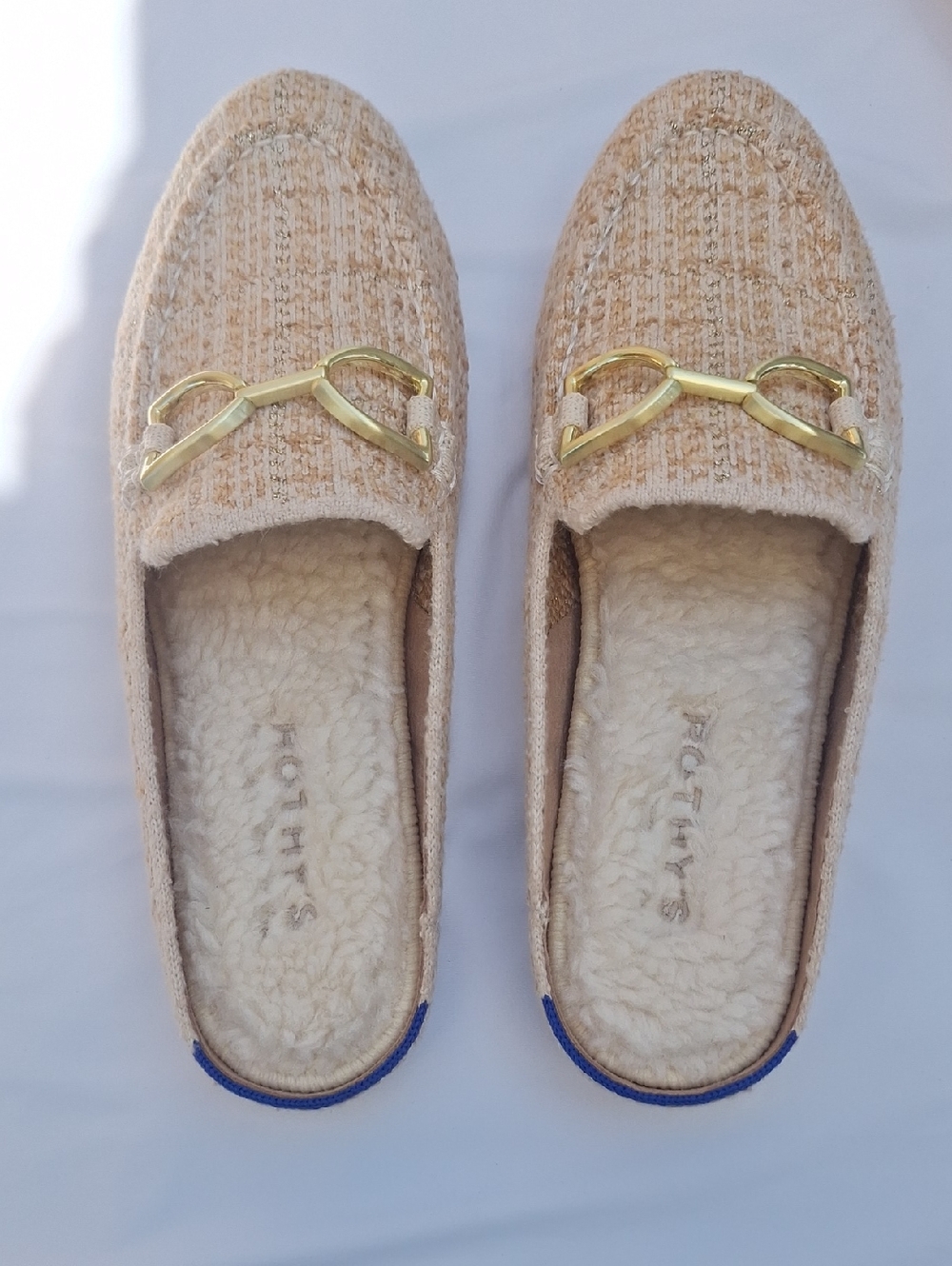 Rothy's Moonlit Tweed Cozy Bit Loafer Mule - Picture 2 of 5